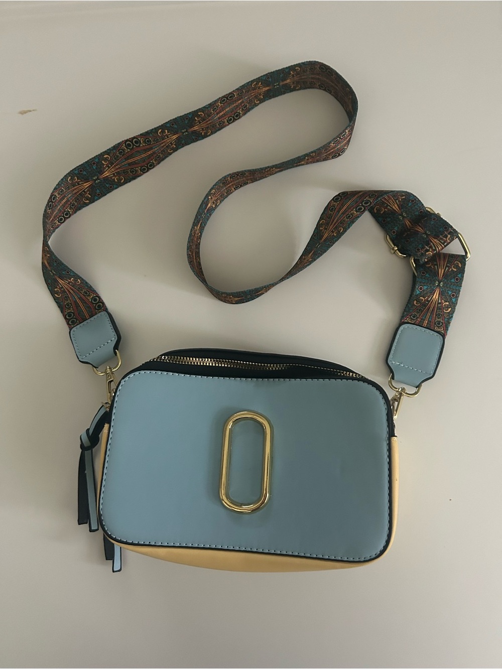 Blue Crossbody Bag with adjustable strap new